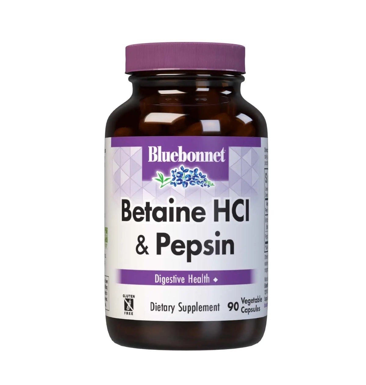 BlueBonnet Betaine HCI Plus Pepsin Vegetarian Capsules, 90 Count BlueBonnetBuy Supplements Australia