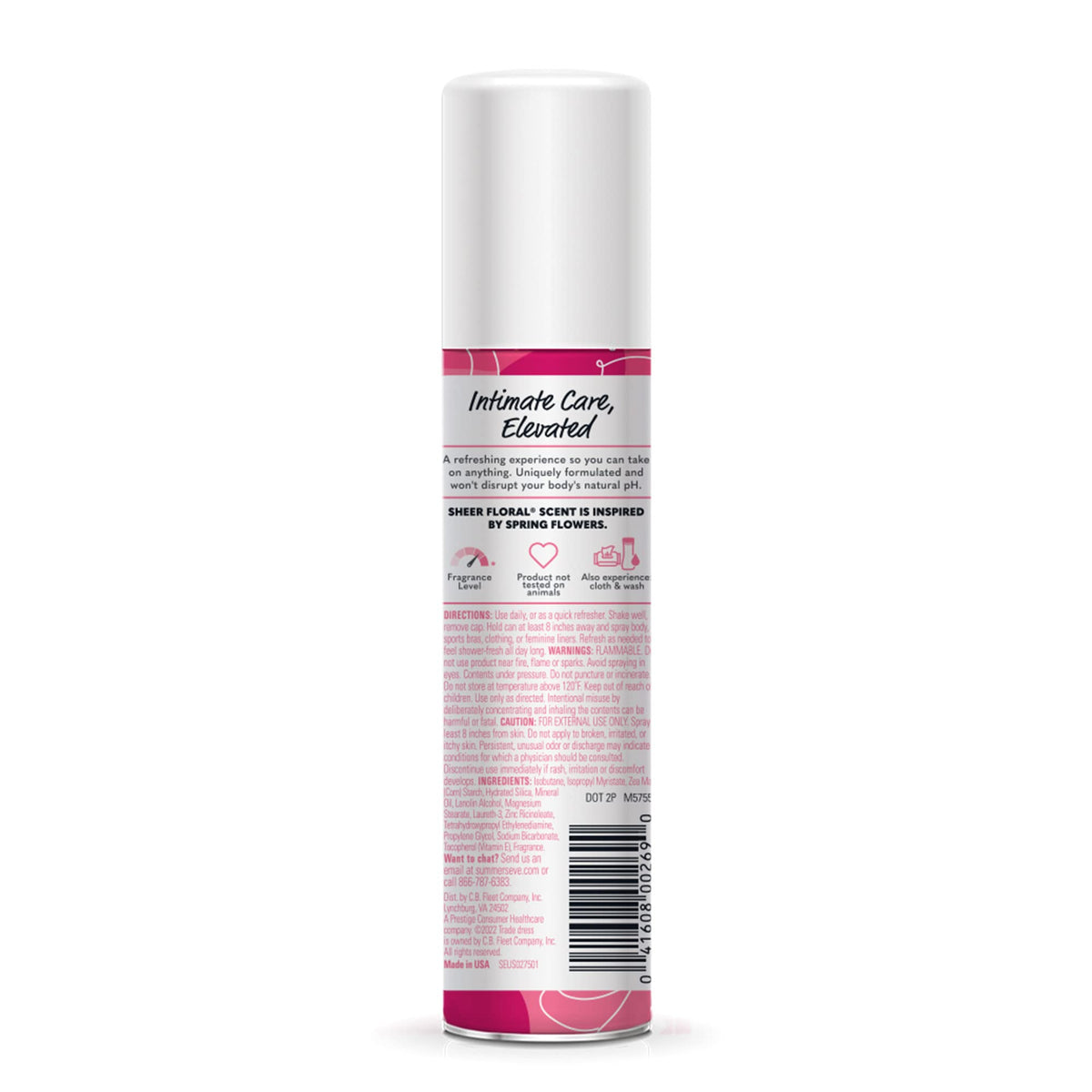 Summer's Eve Freshening Spray | Sheer Floral| 2 oz Size | Pack of 6 | pH Balanced, Dermatologist Summer's EveBuy Supplements Australia