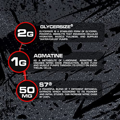 Noxious Extreme Nitric Oxide Booster Pump Pre-Workout Powder | Endurance and Muscle Building | 30 Servings (America Pop)