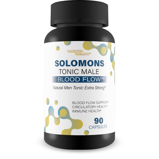 Solomons Tonic - Our Best Mens Blood Flow Supplement - Good Blood Flow Support - Male Blood Flow Capsules - Max Blood Flow Pills - Blood Circulation Supplements for Men - Male Blood Circulation Pills True You HealthBuy Supplements Australia