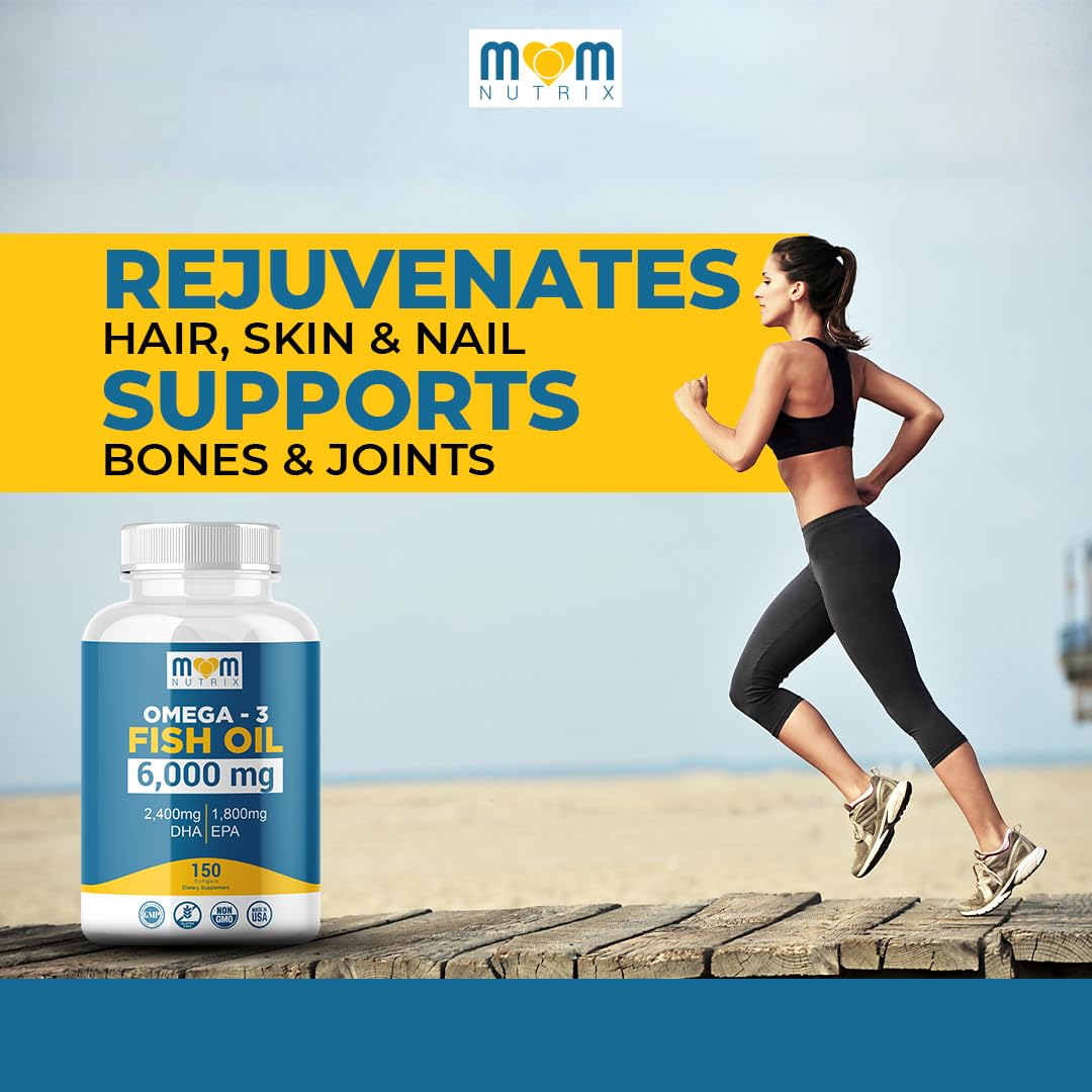 Buy supplements Omega 3 Fish Oil with Maximum EPA DHA - Supports Brain, Liver, Heart & Immunity - Made in The USA - 150 Softgels - Vitaza UK Supplements UK