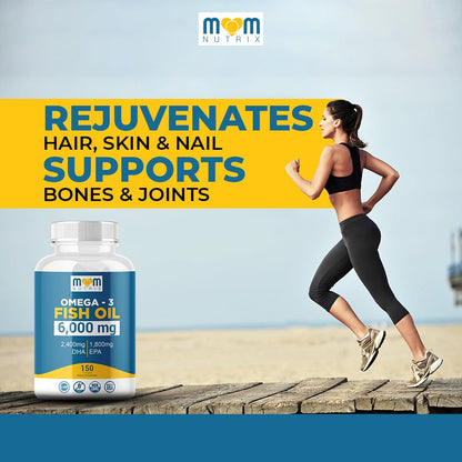 Buy supplements Omega 3 Fish Oil with Maximum EPA DHA - Supports Brain, Liver, Heart & Immunity - Made in The USA - 150 Softgels - Vitaza UK Supplements UK