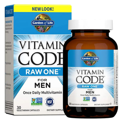 Garden of Life Vitamin Code Raw One for Men, Once Daily Multivitamin, 30 Capsules, One a Day Mens Vitamins Plus Fruit, Veggies & Probiotics Garden of LifeBuy Supplements Australia