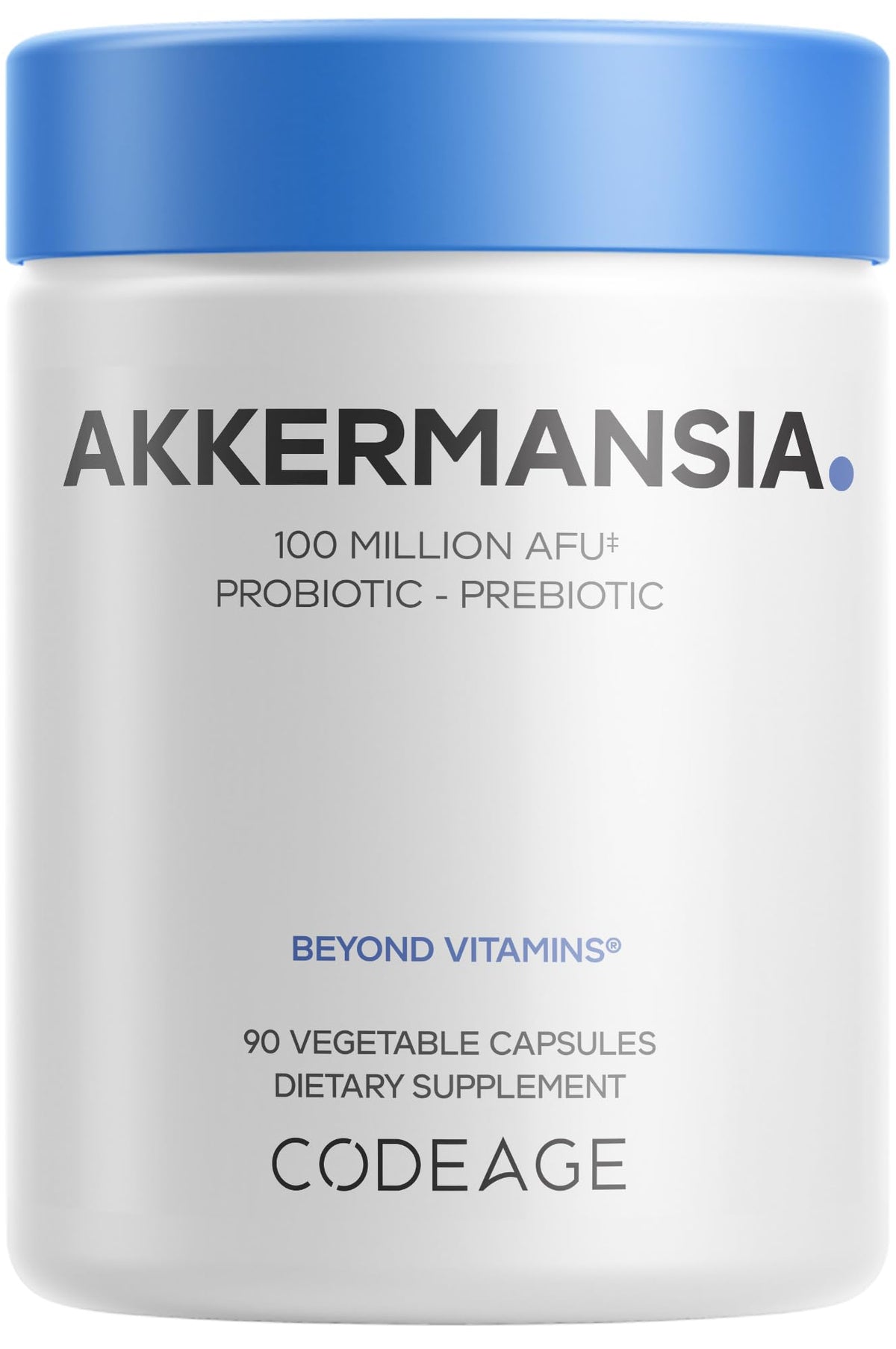 Buy supplements Codeage Akkermansia Muciniphila Probiotic Supplement - 3-Month Supply of Akkermansia & Chicory Inulin - Daily Synbiotic Probiotic Chicory Root - 100 Million AFUs - Gluten-Free - 90 Capsules - Vitaza UK Supplements UK