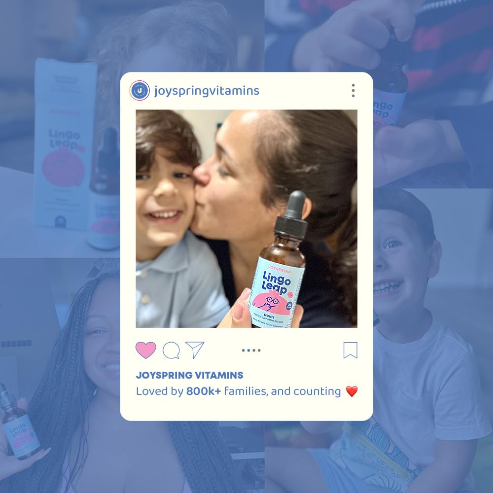 Buy supplements JoySpring LingoLeap – Liquid Kids Formula with Zeolite Clinoptilolite, Methylated B12 & Vitamin D3 | Gentle Daily Support for Kids’ Wellness - Vitaza UK Supplements UK