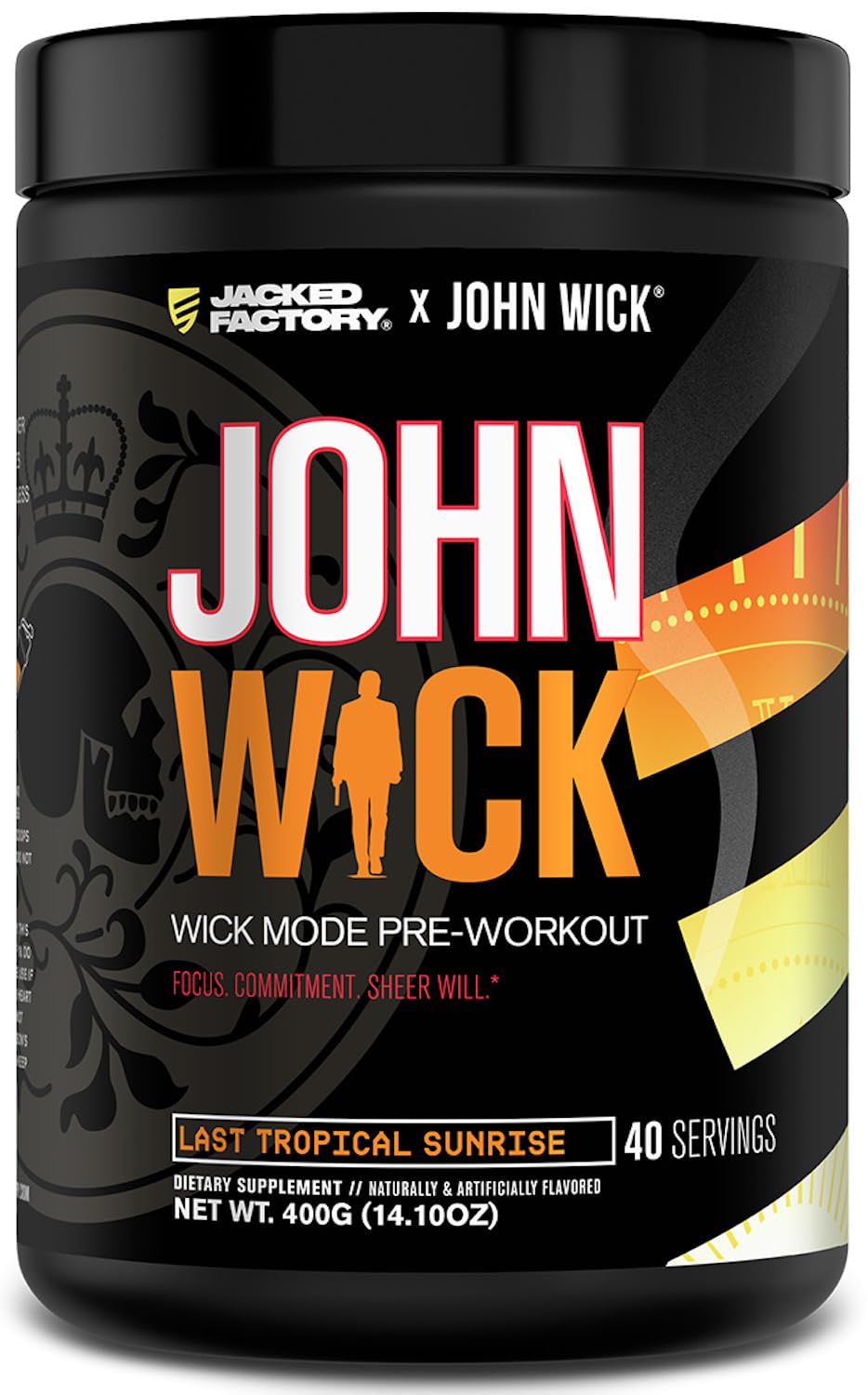 Buy supplements Jacked Factory X John Wick - Wick Mode Pre Workout Powder - Intense Energy, Battle-Ready Focus, Unstoppable Commitment, and Sheer Will - Vitaza UK Supplements UK