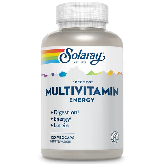 SOLARAY Spectro Energy Multivitamin for Women and Men - Cellular Energy, Digestion, Eye Health and Immune Support SOLARAY