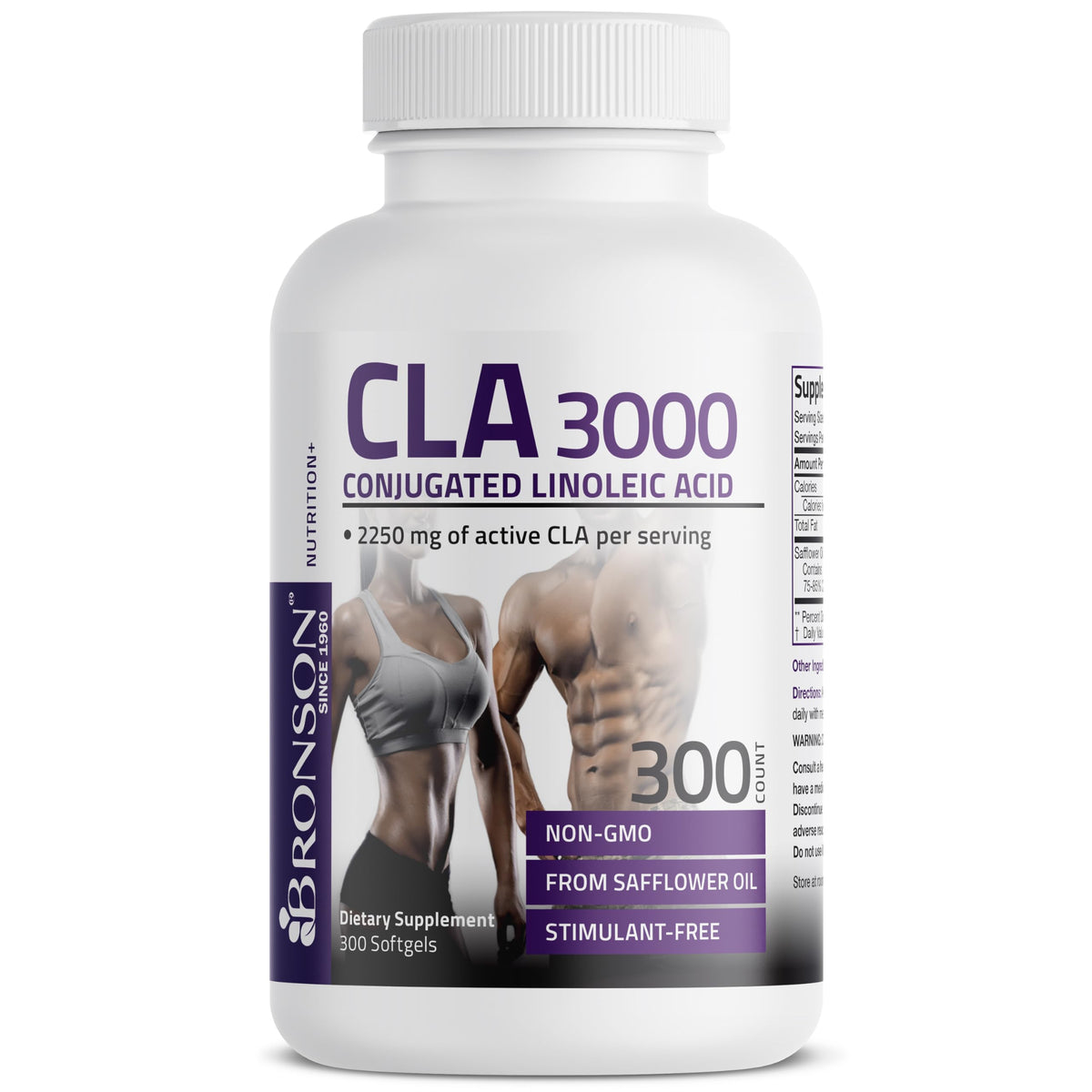 Buy supplements Bronson CLA 3000 Extra High Potency Supports Healthy Weight Management Lean Muscle Mass Non-Stimulating - Vitaza UK Supplements UK