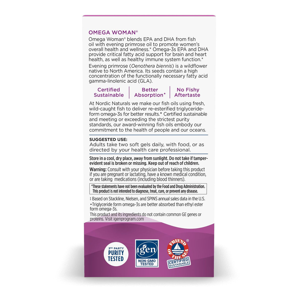 Buy supplements Nordic Naturals Omega Woman, Lemon - 120 Soft Gels - 500 mg Omega-3 + 800 mg Evening Primrose Oil - Vitaza UK Supplements UK