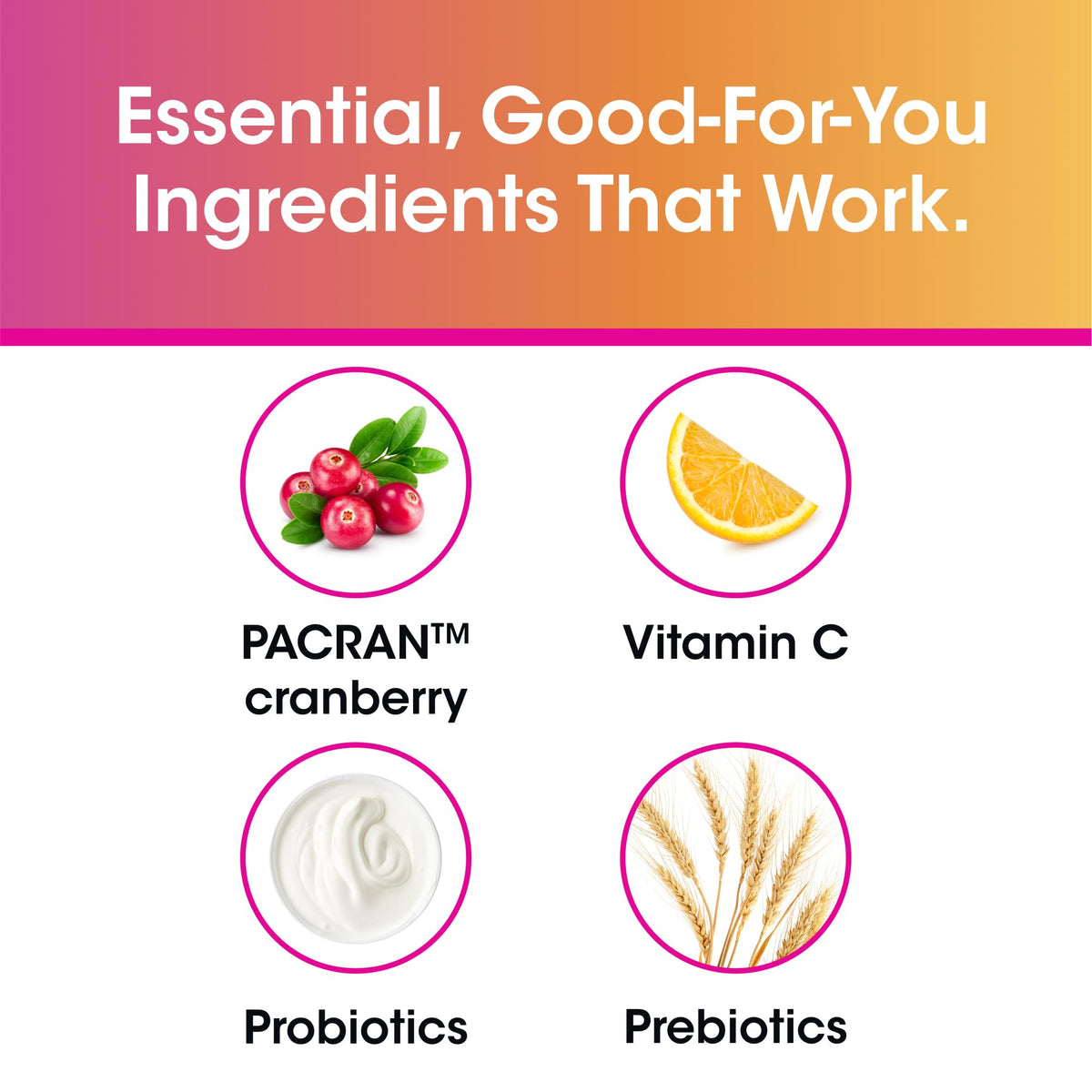 Buy supplements vH essentials Probiotics with Prebiotics and Cranberry Feminine Health Supplement - 60 Capsules - Vitaza UK Supplements UK