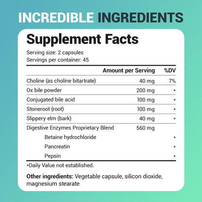 Buy supplements Dr. Berg Gallbladder Formula Extra Strength - with Ox Bile Powder and Conjugated Bile Acid - Digestive Enzymes Proprietary Blend - Full 45-Day Supply - 90 Vegetable Capsules - Vitaza UK Supplements UK