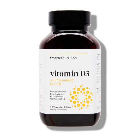 Buy supplements SMARTERNUTRITION Vegan Vitamin D3 5000 IU + Natural Vitamin K2 1100 mcg in Organic Coconut & Olive Oil - D3 K2 Supplement for Immune & Bone Support - Vitaza UK Supplements UK