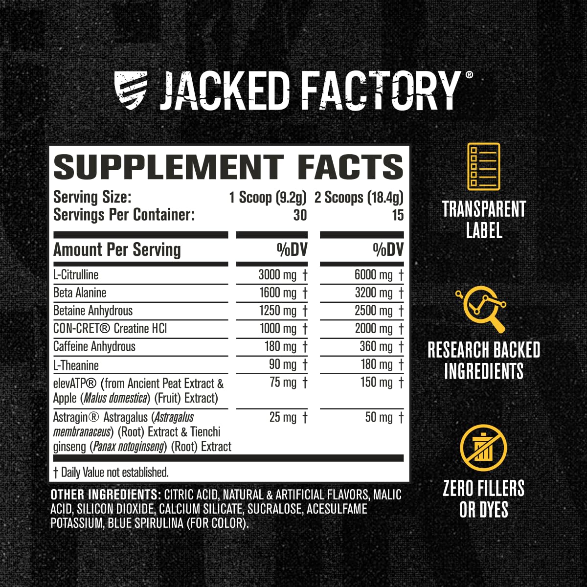 Buy supplements Jacked Factory Nitrosurge Build Pre Workout with Creatine for Muscle Building - Con Cret Creatine Powder & elevATP for Intense Energy, Powerful Pump, Vitaza UK Supplements UK