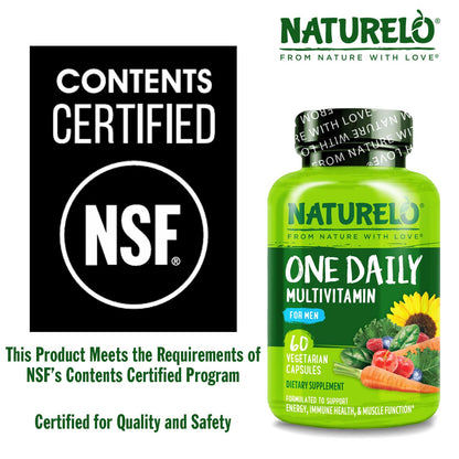 Buy supplements NATURELO Mens Multivitamins - One Daily Multivitamin for Men with Vitamins, Minerals & Organic Whole Foods, Boost Energy & Health, Vitaza UK Supplements UK