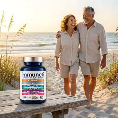 Buy supplements Immuneti Advanced Immune Support – Doctor Formulated 6-in-1 Daily Immunity Supplement – Made in USA – With Vitamin C, D3, Zinc, Elderberry - Vitaza UK Supplements UK