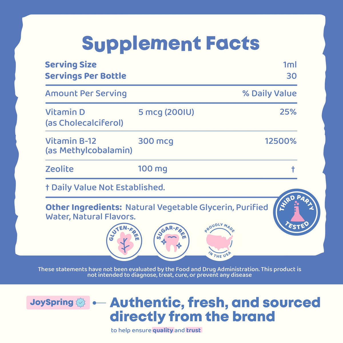 Buy supplements JoySpring LingoLeap – Liquid Kids Formula with Zeolite Clinoptilolite, Methylated B12 & Vitamin D3 | Gentle Daily Support for Kids’ Wellness - Vitaza UK Supplements UK