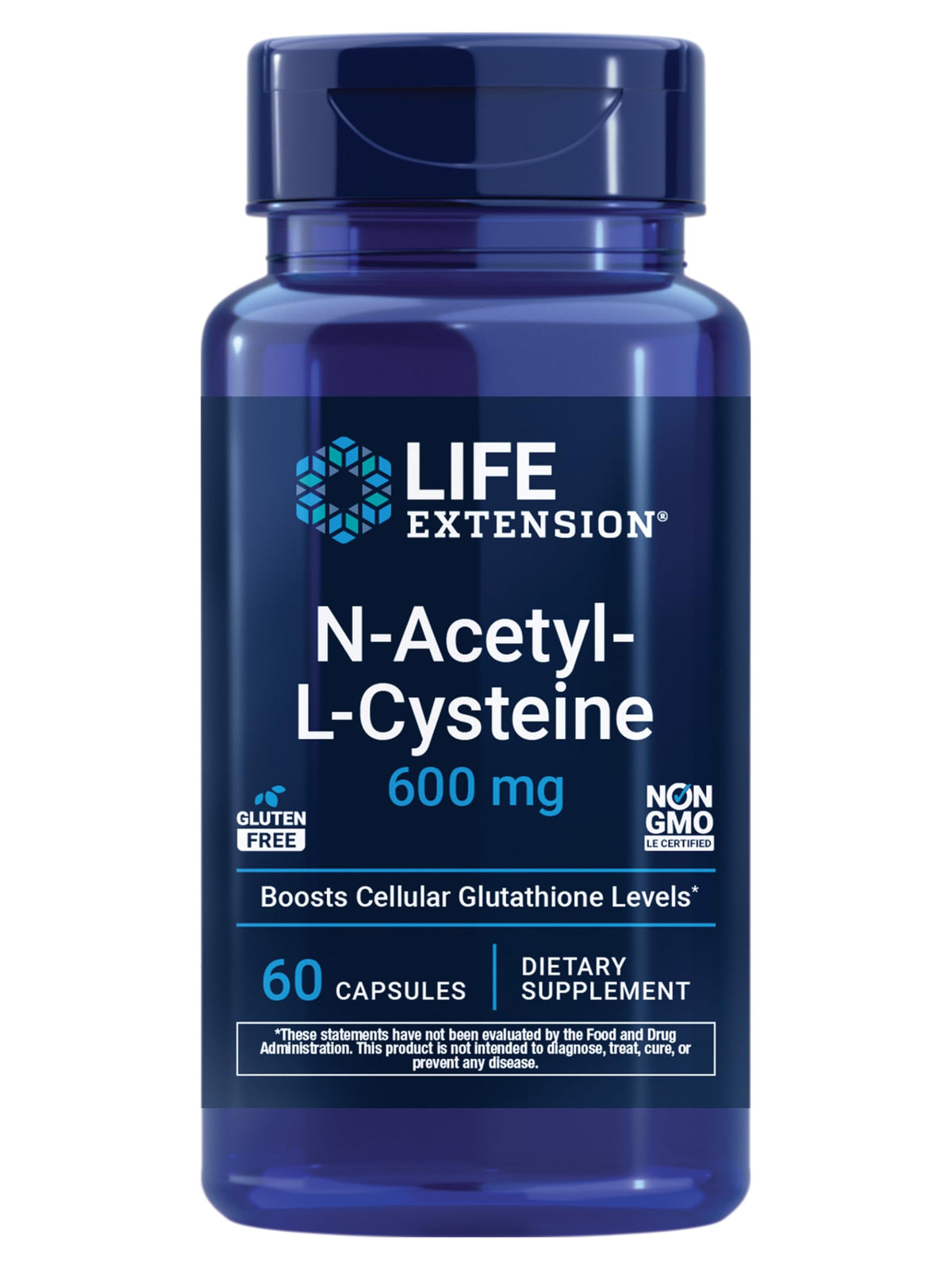 Buy supplements Life Extension N-Acetyl-L-Cysteine (NAC), Immune, Respiratory, Liver Health, NAC 600 mg, Potent antioxidant Support - Vitaza UK Supplements UK