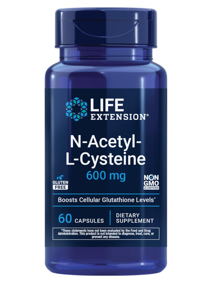 Buy supplements Life Extension N-Acetyl-L-Cysteine (NAC), Immune, Respiratory, Liver Health, NAC 600 mg, Potent antioxidant Support - Vitaza UK Supplements UK