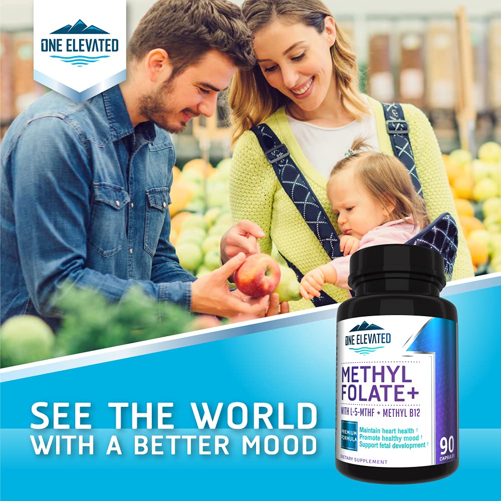 Buy supplements Double Strength & Most Bioactive Methyl Folate! Uniquely Formulated with Highest Pharmaceutical Grade Methylcobalamin (B12), Niacin, B1, B2 B6. - Vitaza UK Supplements UK