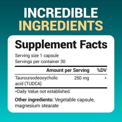 Buy supplements Dr. Berg TUDCA Supplement (Tauroursodeoxycholic Acid) - Powerful Formula for Liver Health, Bile Flow, Gallbladder Support - Vitaza UK Supplements UK