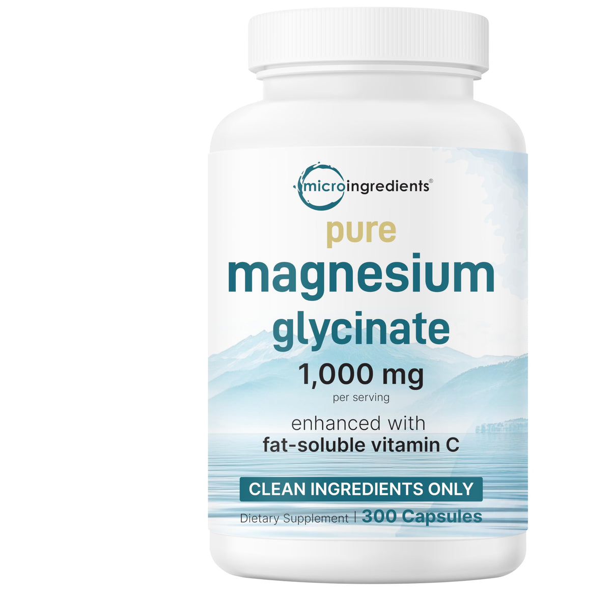 Buy supplements Pure Magnesium Glycinate 1,000mg, 300 Capsules | 100% Chelated for Max Absorption | Enhanced with Vitamin C | Only Uses Active Ingredients - Vitaza UK Supplements UK