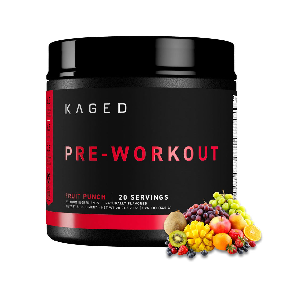 Buy supplements Kaged Stimulant Free Pre Workout Powder | Fruit Punch | Pre-Kaged | Formulated with Creatine, Beta Alanine | No Jitters | 20 Servings - Vitaza UK Supplements UK