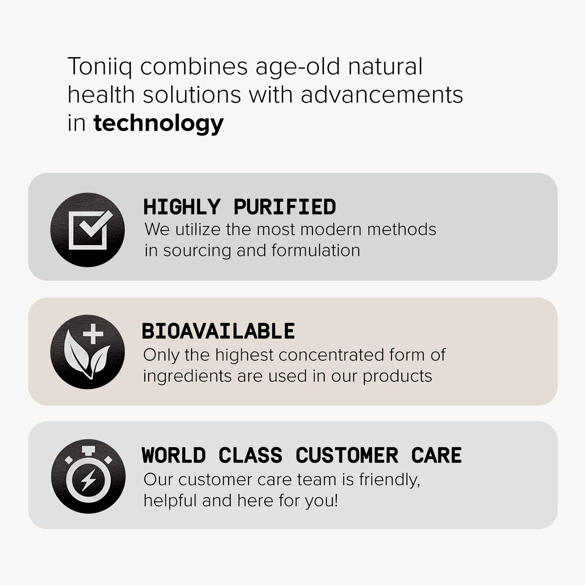 Buy supplements Toniiq Ultra High Strength Glutathione Capsules - 1000mg Concentrated Formula - 98%+ Highly Purified and Bioavailable - Non-GMO Fermentation - Vitaza UK Supplements UK