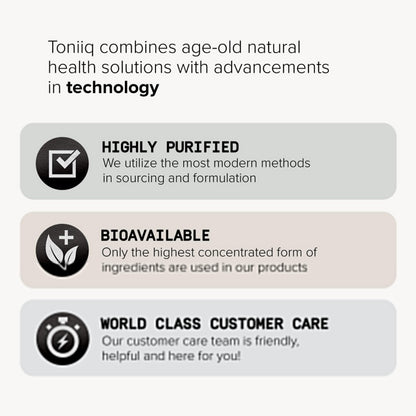 Buy supplements Toniiq 200 Billion CFU Probiotic Supplement 30 Verified Third-Party Tested Strains - Fully Shelf-Stable Probiotics Formula - Vitaza UK Supplements UK