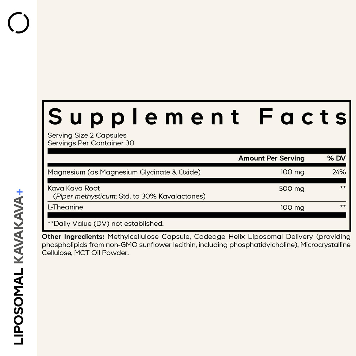 Buy supplements Codeage Liposomal Kava Kava+ Supplement - 500 mg 30% Kavalactones with Magnesium Glycinate - Magnesium Oxide - L-Theanine - Liposomal Delivery - Vitaza UK Supplements UK