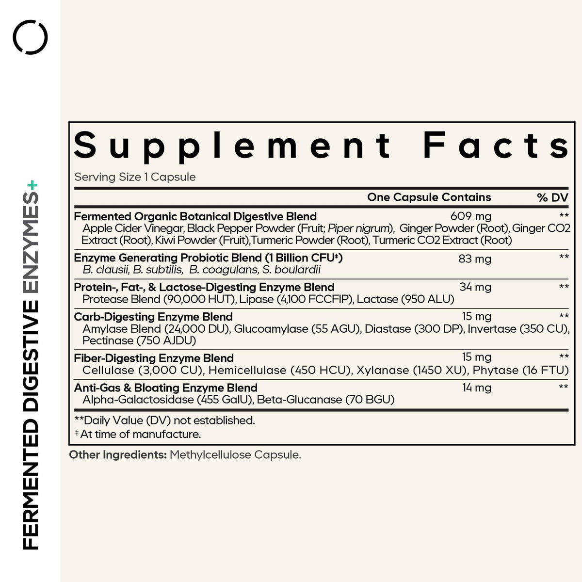 Buy supplements Codeage Fermented Digestive Enzymes Supplement 3-Month Supply - 14 Digestive Enzymes, Probiotics, Prebiotics, Fermented Botanicals - Vitaza UK Supplements UK