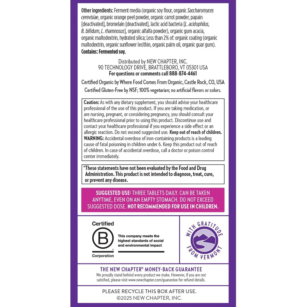 New Chapter, Postnatal Vitamins Lactation Supplement, Complete Multivitamin with Fermented Vitamin D3 + B Vitamins New ChapterBuy Supplements Australia