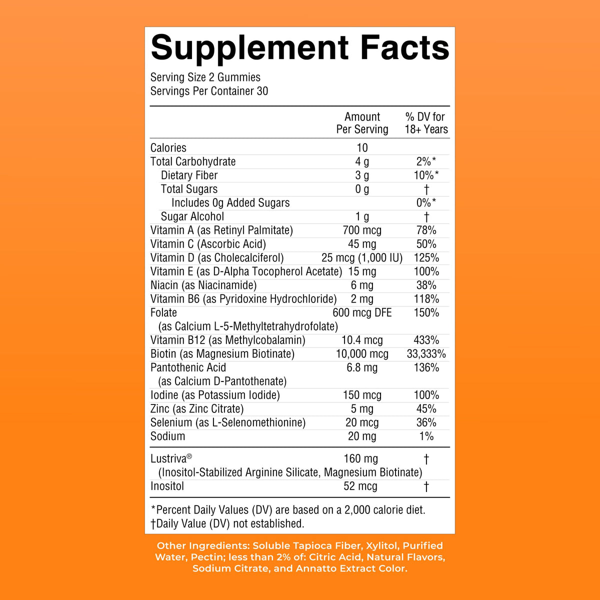 Buy supplements MaryRuth's Multivitamin + Hair Growth Gummies | with Lustriva® | Biotin 10000mcg | B Vitamins | Formulated for Thicker Hair, Wrinkles, Fine Line - Vitaza UK Supplements UK