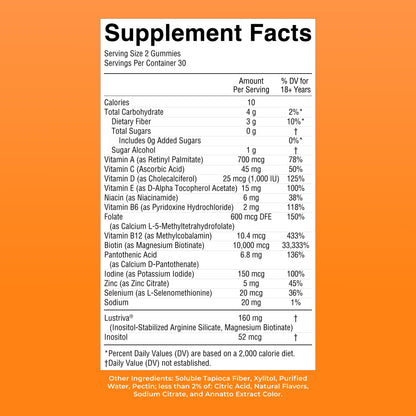 Buy supplements MaryRuth's Multivitamin + Hair Growth Gummies | with Lustriva® | Biotin 10000mcg | B Vitamins | Formulated for Thicker Hair, Wrinkles, Fine Line - Vitaza UK Supplements UK