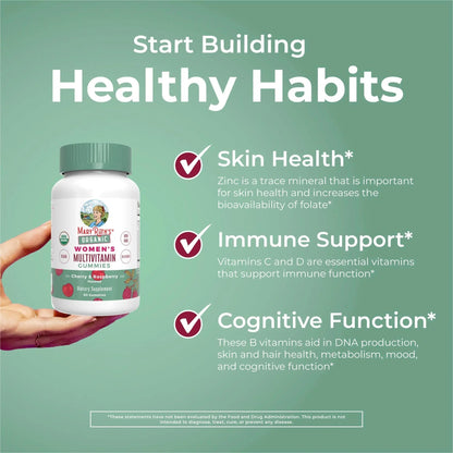 MaryRuth's Multivitamin Gummies for Women (Cherry & Raspberry) & Liquid Nighttime Multimineral Coconut (32oz) | Clean Label Project Verified MARYRUTH'S