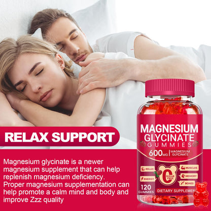 Buy supplements Magnesium Glycinate Gummies 600mg, Sugar Free Magnesium Gummies for Adults, Chewable Potassium Supplements for Body Support - Vitaza UK Supplements UK