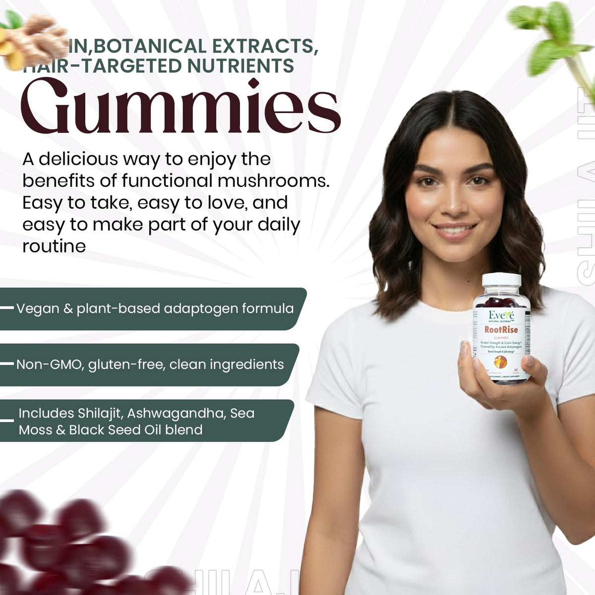The EverÉ Natural Alchemy Evere RootRise Gummies - Shilajit + Ashwagandha Gummies The EverÉ Natural AlchemyBuy Supplements Australia