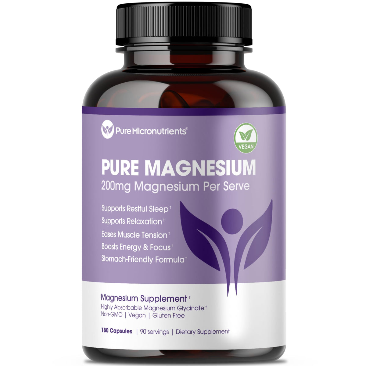 Buy supplements Pure Magnesium Glycinate Supplement – Highly Absorbable Chelated Magnesium to Support Sleep, Muscle & Nerve Health, Energy, Relaxation & Bone Health - Vitaza UK Supplements UK
