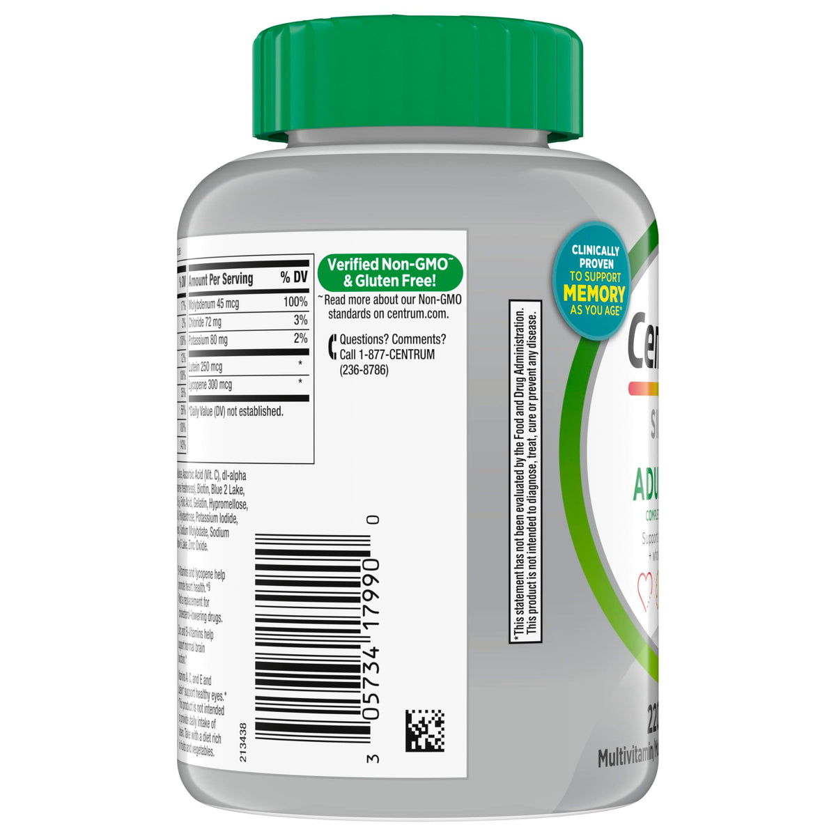 Buy supplements Centrum Silver Multivitamin for Adults 50 Plus, Multivitamin/Multimineral Supplement, Vitamin D3, B Vitamins, Gluten Free, Non-GMO Ingredients - Vitaza UK Supplements UK