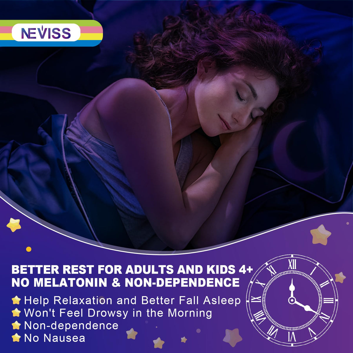 Buy supplements Neviss Magnesium Glycinate + Calcium Filled Gummies for Adults and Kids 4+, Kids Sleep Gummies Melatonin Free, Sugar Free Magnesium Supplement with B6 D3, Vitaza UK Supplements UK