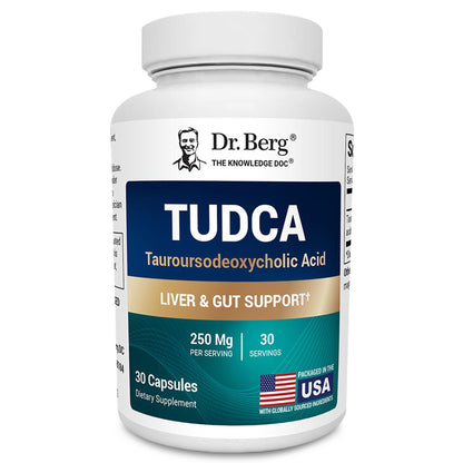 Buy supplements Dr. Berg TUDCA Supplement (Tauroursodeoxycholic Acid) - Powerful Formula for Liver Health, Bile Flow, Gallbladder Support - Vitaza UK Supplements UK