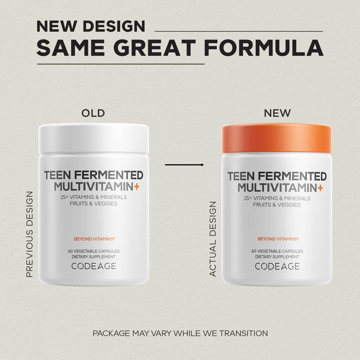 Buy supplements Codeage Teen Multivitamin Supplement – Daily Vitamins and Minerals for Teen Boys and Girls – Organic Whole Food Formula - Vitaza UK Supplements UK