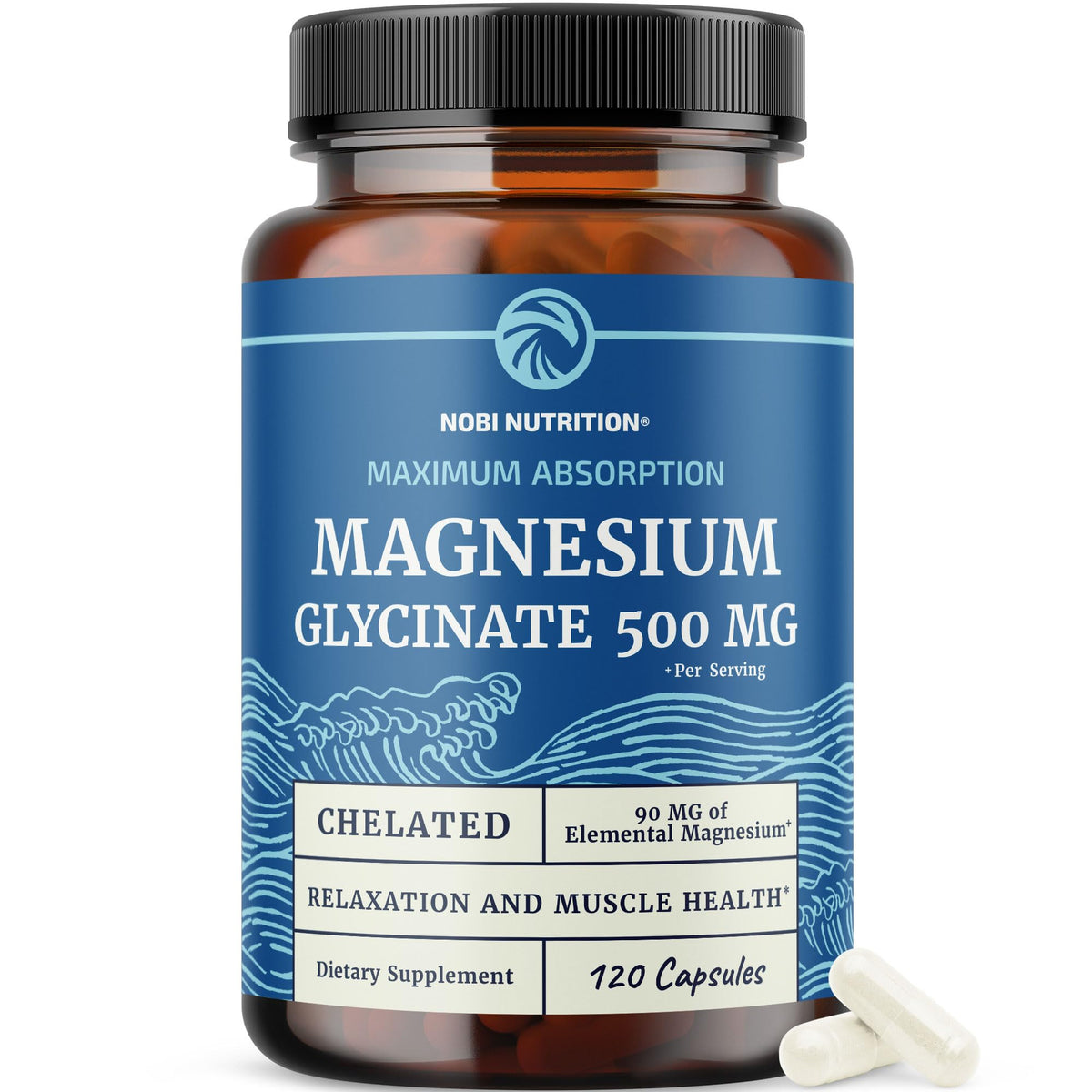 Buy supplements Magnesium Glycinate 500mg | High Absorption | Sleep, Muscle, Bone, Heart Health & Relaxation Support for Women & Men | Chelated Mag Glycinate - Vitaza UK Supplements UK