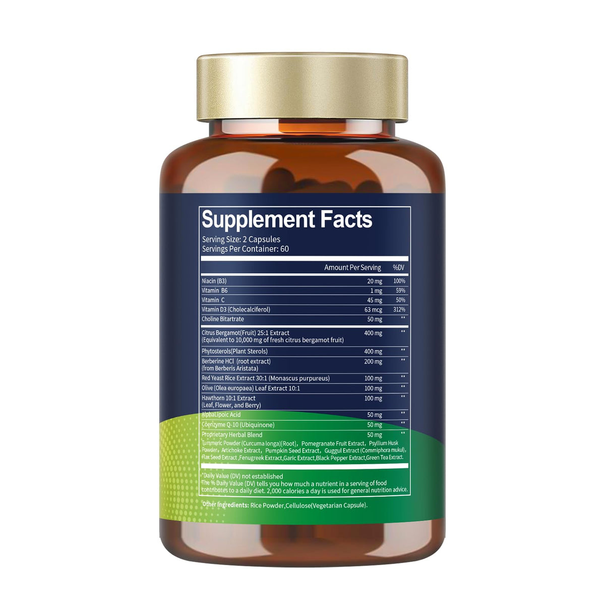 Buy supplements Citrus Bergamot Supplement for High Cholesterol - Italian Citrus Bergamot & Plant Sterols Stanols Natural Way to Balance Cholesterol Level, Vitaza UK Supplements UK