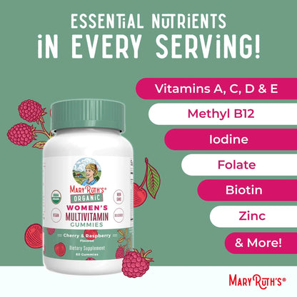 MaryRuth's Multivitamin Gummies for Women (Cherry & Raspberry) & Liquid Nighttime Multimineral (Pineapple) | Clean Label Project Verified MARYRUTH'SBuy Supplements Australia