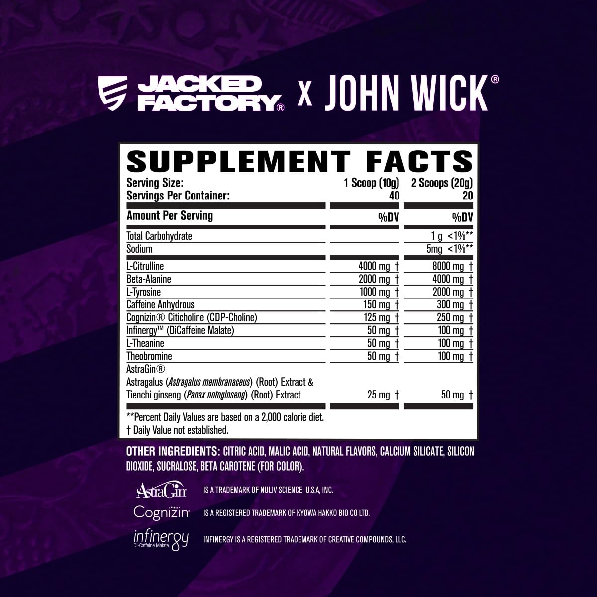 Buy supplements Jacked Factory X John Wick - Wick Mode Pre Workout Powder - Intense Energy, Battle-Ready Focus, Unstoppable Commitment, and Sheer Will - Vitaza UK Supplements UK