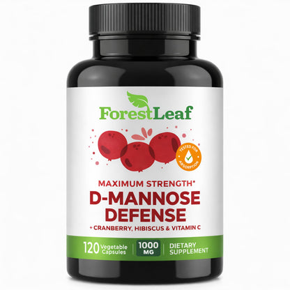Buy supplements ForestLeaf D Mannose Supplements for Women & Men - D-Mannose 1000mg Capsules with Cranberry, Hibiscus & VIT C - DMannose Pills for UTI - Vitaza UK Supplements UK