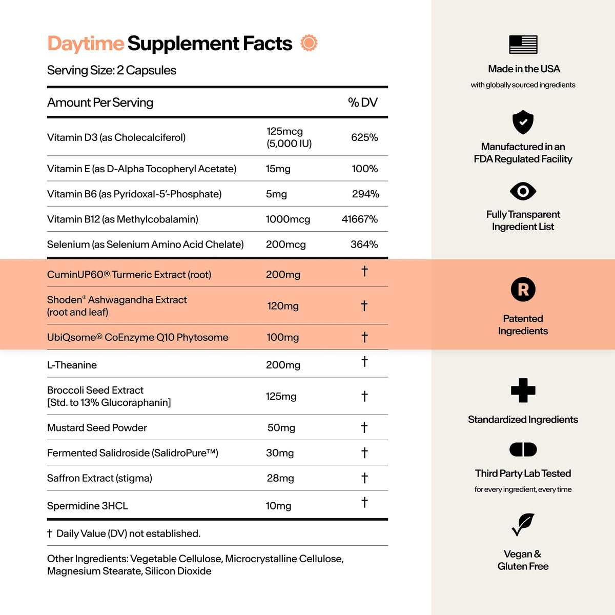 Buy supplements Stasis Daytime Energy & Focus Supplement for Men & Women with Vitamin D3, L Theanine, Ashwagandha & CoQ10, Cognitive Support Capsules for Morning Routines, Vegan, Vitaza UK Supplements UK