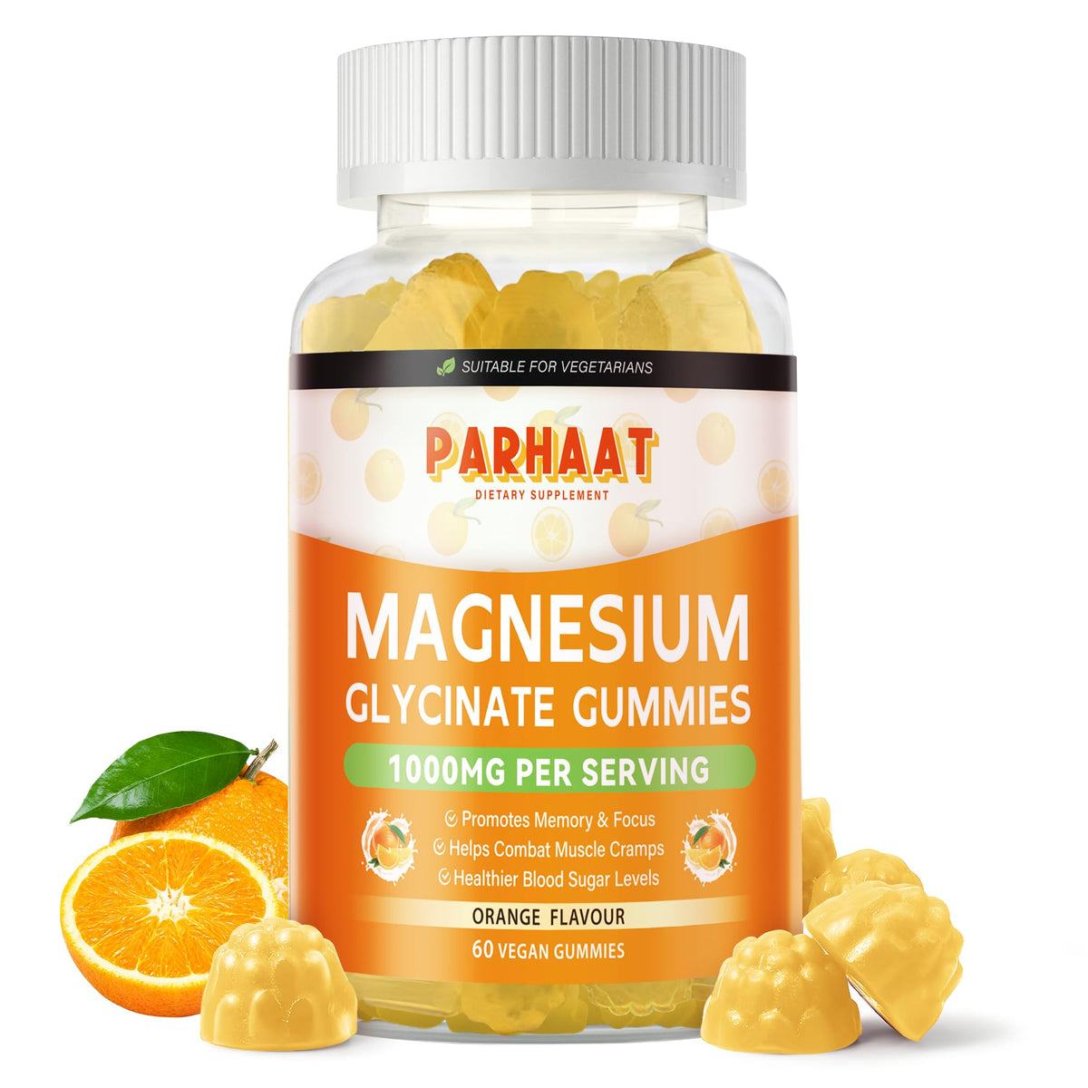 Buy supplements Magnesium Glycinate Gummies 1000mg - Sugar Free Magnesium Potassium Supplement with Vitamin D, B6, CoQ10 for Calm Mood & Sleep Support - Vitaza UK Supplements UK