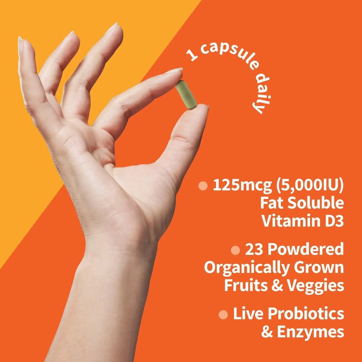 Garden of Life Organics Women's Once Dail,y 60ct & Vitamin Code Vitamin D3 5,000IU, 60ct Garden of LifeBuy Supplements Australia