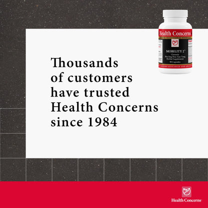 Health Concerns Mobility 2 – Joint Health Support Supplement for Men & Women – Chinese Herbal Circulation Support – Natural Joint & Muscle Aid – Herbal Extracts – 90 Capsules Health ConcernsBuy Supplements Australia